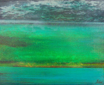 Œuvre contemporaine nommée « Horizon », Réalisée par BERNARD TILLOLLOY