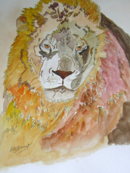 Œuvre contemporaine nommée « Lion », Réalisée par ARCENCIELDEMARIE