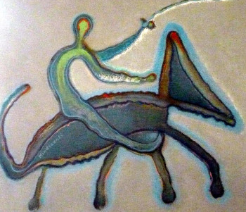 Œuvre contemporaine nommée « le don quichotte de la peinture », Réalisée par MINDSZENTI