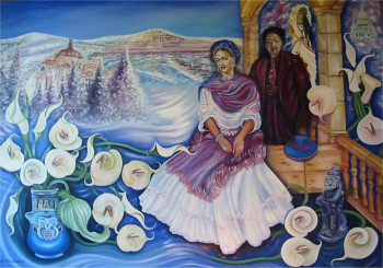 Œuvre contemporaine nommée « A Frida et Diego », Réalisée par ABERNARDO