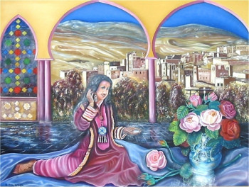 Œuvre contemporaine nommée « La vallée des roses », Réalisée par ABERNARDO