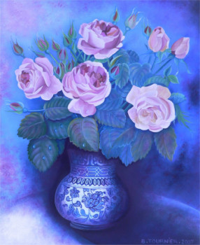 Œuvre contemporaine nommée « Les roses de Mahares », Réalisée par ABERNARDO