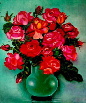 Œuvre contemporaine nommée « Roses », Réalisée par ABERNARDO