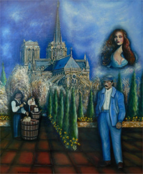 Œuvre contemporaine nommée « Le Gilbert et l'Êve de la Rouechotte », Réalisée par ABERNARDO