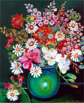 Œuvre contemporaine nommée « Bouquet printanier », Réalisée par ABERNARDO