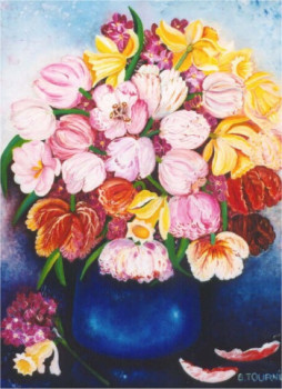 Œuvre contemporaine nommée « Les tulipes », Réalisée par ABERNARDO