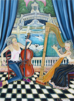 Œuvre contemporaine nommée « Le premier concerto pour harpe et violoncelle », Réalisée par ABERNARDO