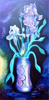 Œuvre contemporaine nommée « Les iris bleus de Talant », Réalisée par ABERNARDO