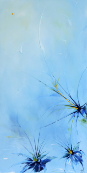 Œuvre contemporaine nommée « Iris d'eau », Réalisée par PATMAN