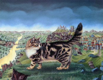 Œuvre contemporaine nommée « Le chat d'Abel Grimmer », Réalisée par BERNARD VERCRUYCE