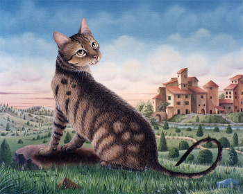 Œuvre contemporaine nommée « Le chat de Paul Guiguou », Réalisée par BERNARD VERCRUYCE