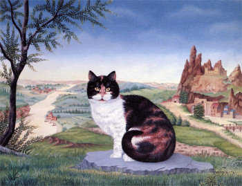 Œuvre contemporaine nommée « Le chat d'Helmont », Réalisée par BERNARD VERCRUYCE