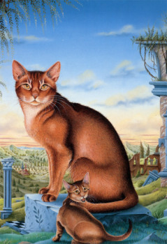Œuvre contemporaine nommée « Le chat d'Hiram », Réalisée par BERNARD VERCRUYCE
