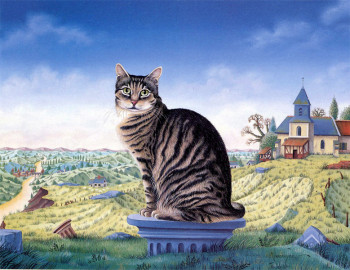 Œuvre contemporaine nommée « Ma chatte, mon amie », Réalisée par BERNARD VERCRUYCE