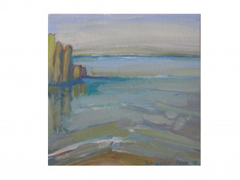Œuvre contemporaine nommée « La Pointe du Cap Ferret en face de la Dune », Réalisée par LéNA TERESHONOK