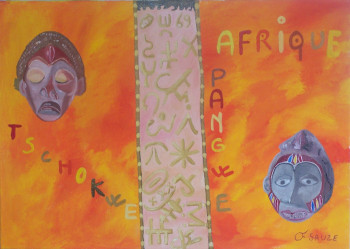 Œuvre contemporaine nommée « Afrique », Réalisée par SAUZE F