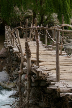 Œuvre contemporaine nommée « Le petit pont », Réalisée par FRANçOISE MIRAY