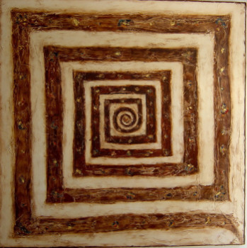 Œuvre contemporaine nommée « La spirale », Réalisée par MARY LARSSON