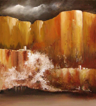 Œuvre contemporaine nommée « The caramel wall », Réalisée par THIERRY GARNIER-LAFOND
