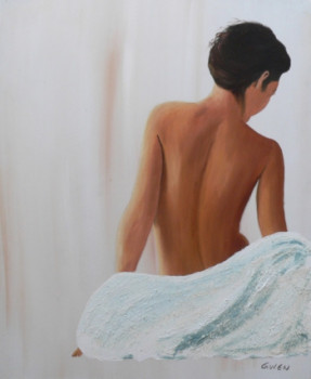 Œuvre contemporaine nommée « Femme nue de dos », Réalisée par GWEN