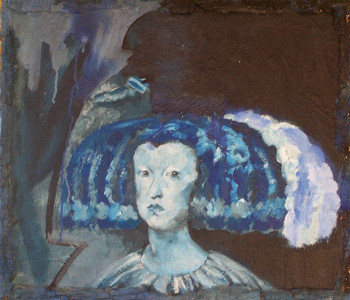 Œuvre contemporaine nommée « infante bleue », Réalisée par CHANA