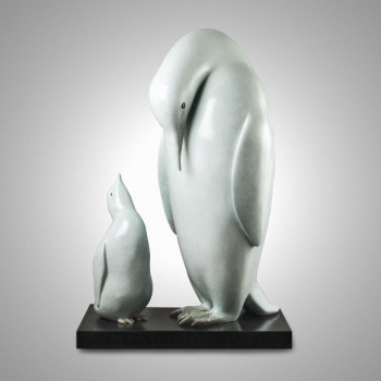 Œuvre contemporaine nommée « Les Pingouins », Réalisée par MAZEL & JALIX
