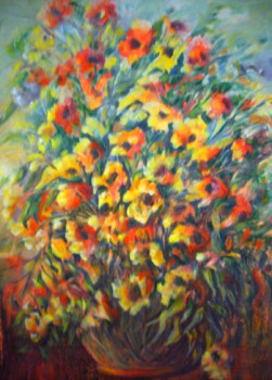 Œuvre contemporaine nommée « Pôt-à-fleures1 », Réalisée par MARY LOZANO