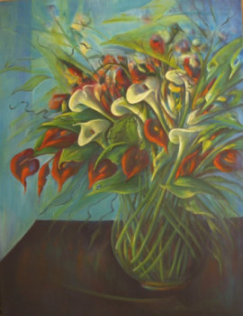 Œuvre contemporaine nommée « Esprit Florale », Réalisée par MARY LOZANO