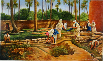 Œuvre contemporaine nommée « La palmerai laghouat (Algérie) », Réalisée par ABDELMALEK FILAH