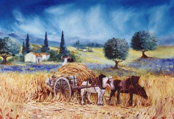 Œuvre contemporaine nommée « PROVENCE », Réalisée par SHIREL.S