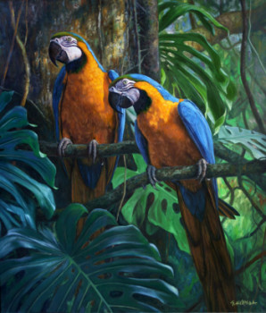 Œuvre contemporaine nommée « Treasures of the rainforest », Réalisée par GABRIEL HERMIDA