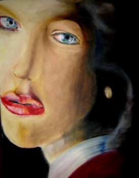 Œuvre contemporaine nommée « La jeune fille à la perle », Réalisée par RéMY POIRIER