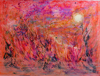 Œuvre contemporaine nommée « Au crépuscule », Réalisée par MARCEL MAQUET