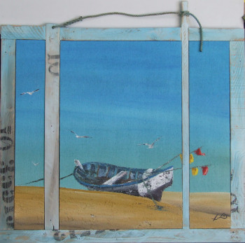 Œuvre contemporaine nommée « En attendant la marée », Réalisée par LUDO