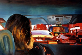 Œuvre contemporaine nommée « EMBOUTEILLAGE », Réalisée par ALAIN SERRUYA