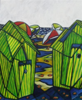 Œuvre contemporaine nommée « Les cabines », Réalisée par RENé-CLAUDE MIGAUD
