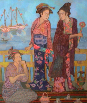Œuvre contemporaine nommée « japanese women », Réalisée par LESYA DEMCHENKO