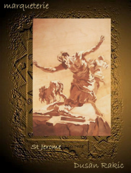 Œuvre contemporaine nommée « Gian Lorenzo BERNINI-St Jerome on his Knees before a Crucifix », Réalisée par RAKIC DUSAN