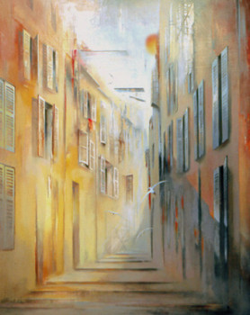Œuvre contemporaine nommée « couleur provençale », Réalisée par JEAN-PIERRE MONANGE