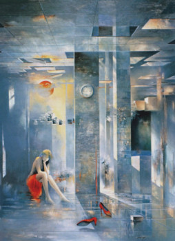 Œuvre contemporaine nommée « les talons rouge », Réalisée par JEAN-PIERRE MONANGE