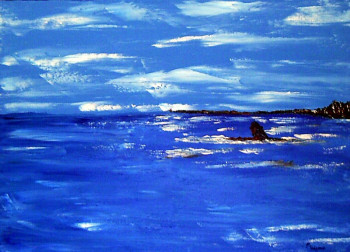 Œuvre contemporaine nommée « Bleue... », Réalisée par FABIEN FREGONA