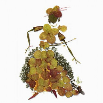 Œuvre contemporaine nommée « n°21 Hydrangea », Réalisée par PODESTAT CREATIONS