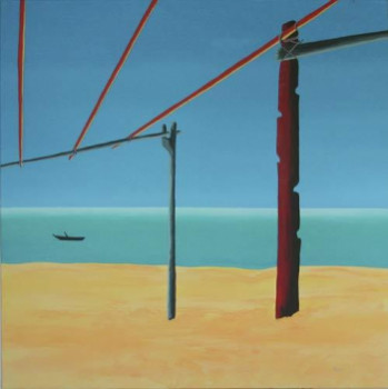 Œuvre contemporaine nommée « attendre l'océan », Réalisée par AMAURY ARSAC