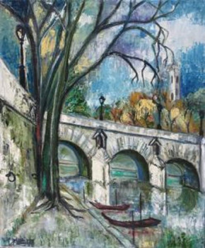 Œuvre contemporaine nommée « Le Pont Neuf », Réalisée par LILIANE LOINTIER