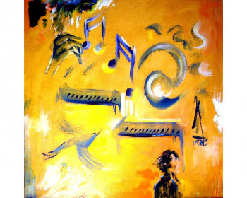Œuvre contemporaine nommée « pianos allegros », Réalisée par IRANE PERKO