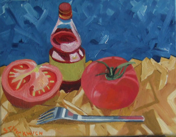 Œuvre contemporaine nommée « les joues rouges. », Réalisée par STINCKWICH