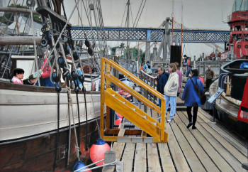 Œuvre contemporaine nommée « At the museum of the boats of Douarnenez », Réalisée par DENIS