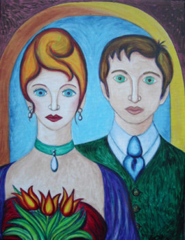Œuvre contemporaine nommée « Le couple », Réalisée par STEPHANE CUNY