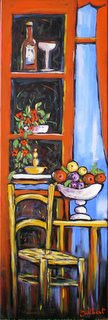 Œuvre contemporaine nommée « Coupe de fruits avec meuble haut », Réalisée par FRANCIS JALIBERT