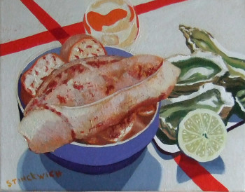 Œuvre contemporaine nommée « diner breton », Réalisée par STINCKWICH